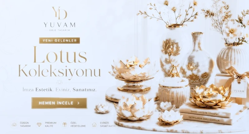 3 Lü Lotus Mumluk Seti