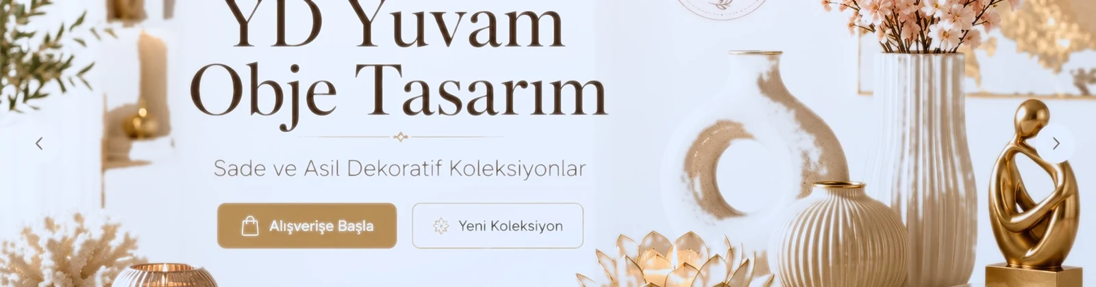 Gold Detaylı Dekoratif Tepsi Seti